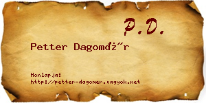 Petter Dagomér névjegykártya